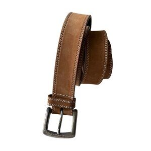 Timberland Genuine Leather Mens Belt With Metal Buckle In Brown Size 42/105